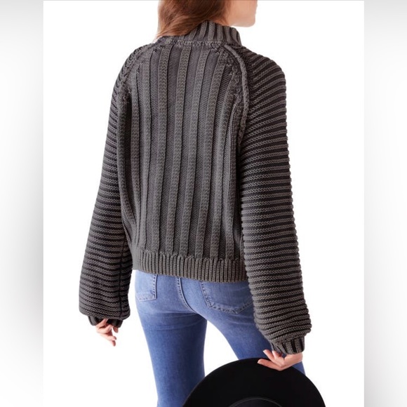 FREE PEOPLE Sweetheart Mock Neck Sweater size M - Picture 9 of 12